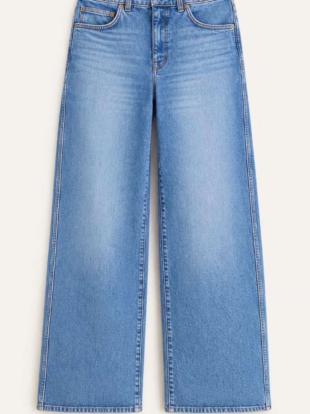 Everyday wide-leg ankle jean in semi-stretch - Bangkok Wash - Sz30/27